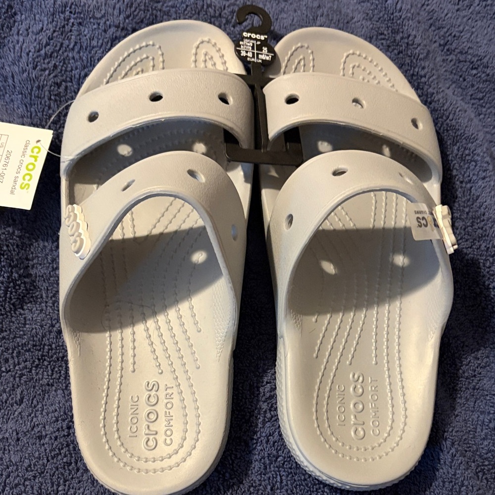 CROCS Classic Slide Sandals Light Grey